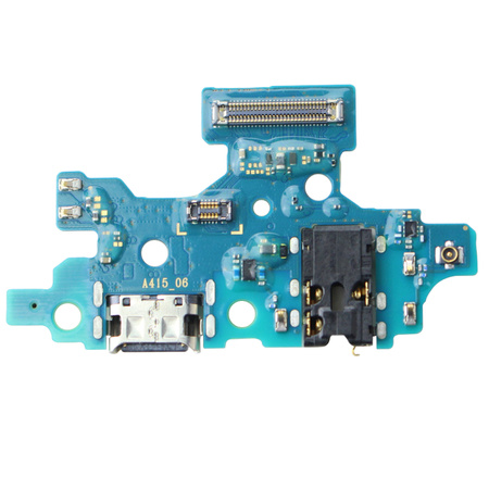 Samsung Galaxy A41 board with USB-C charging connector + headphone connector + microphone