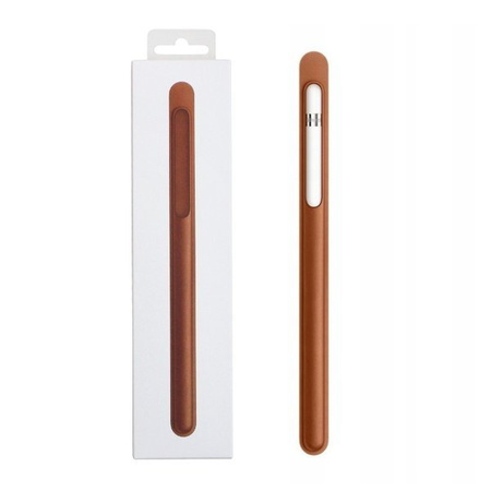 Apple Pencil Leather Pencil Case - brown (Saddle Brown)