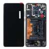 LCD display with frame and battery for Huawei P30 - black