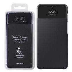 Etui na telefon Samsung Galaxy A32 5G Smart S View Wallet Cover - czarne