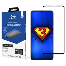 Full screen tempered glass for Samsung Galaxy A71 3MK Hard Glass Max - black