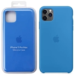 Apple iPhone 11 Pro Max Silicone Case - Blue (Surf Blue)