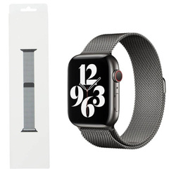 Apple Watch 1/ 2/ 3/ 4/ 5/ 6/ 7 Series 38/ 40/ 41mm bransoleta Milanese Loop MYAN2ZM/A - grafitowy (Graphite)