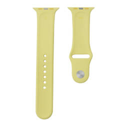 Apple Watch 1/ 2/ 3/ 4/ 5/ 6/ 7 Series 42/ 44/ 45 mm pasek Silicone Sport M/L MPUY2ZM/A - kanarkowy (Pollen)