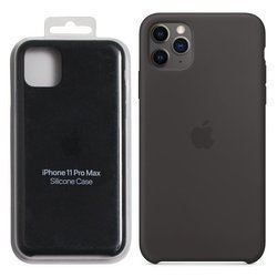 Apple iPhone 11 Pro Max etui silikonowe MX002ZM/A - czarne