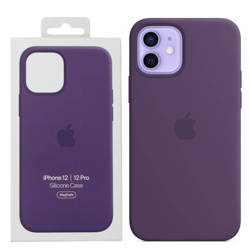 Apple iPhone 12/ 12 Pro etui silikonowe MK033ZM/A - fioletowe (Amethyst)