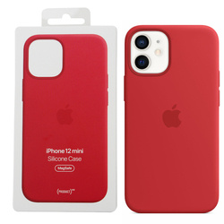 Apple iPhone 12 mini etui Silicone Case MagSafe MHKW3ZM/A - czerwone (Red)