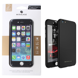 Apple iPhone 7/ 8 etui + szkło hartowane Miracase Full Protection 360 - czarne