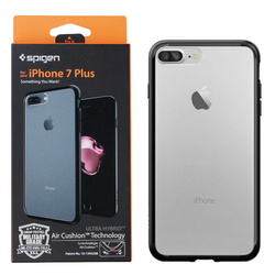 Apple iPhone 7 Plus/ 8 Plus etui Spigen Ultra Hybrid 043CS20550 - transparentny z czarną ramką