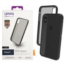 Apple iPhone X/ XS etui GEAR4 Windsor IC8WDRSMK - dymione z czarną ramką