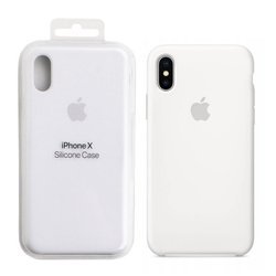 Apple iPhone X etui silikonowe MQT22ZM/A - białe