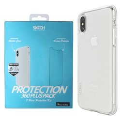 Apple iPhone XS Max etui + szkło hartowane Skech Protection 360 - transparentne