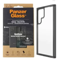 Etui PanzerGlass Hard Case do Samsung Galaxy S22 Ultra - transparentny z czarną ramką