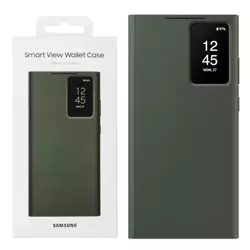 Etui Samsung Smart View Wallet Case do Galaxy S23 Ultra - zielone