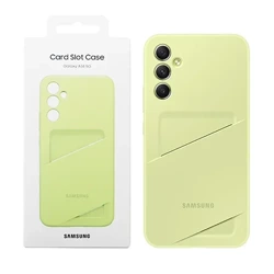 Etui na telefon Samsung Galaxy A34 5G Card Slot Case - limonkowe (Lime)