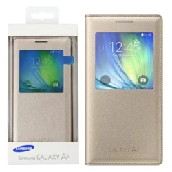 Etui na telefon Samsung Galaxy A5 S View Cover - złote