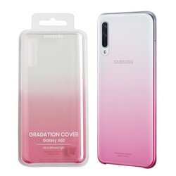 Etui na telefon Samsung Galaxy A50 Gradation Cover - półprzezroczyste różowe