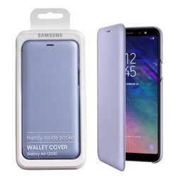 Etui na telefon Samsung Galaxy A6 Plus 2018 Wallet Cover - fioletowe