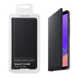 Etui na telefon Samsung Galaxy A9 2018 Wallet Cover - czarne