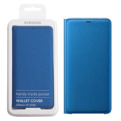Etui na telefon Samsung Galaxy A9 2018 Wallet Cover -  niebieskie
