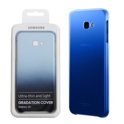Etui na telefon Samsung Galaxy J4 Plus 2018 Gradation Cover - półprzezroczyste niebieskie