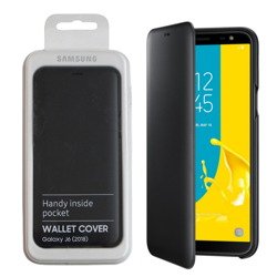 Etui na telefon Samsung Galaxy J6 2018 Wallet Cover - czarne