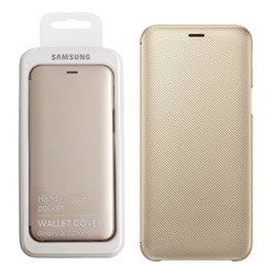 Etui na telefon Samsung Galaxy J6 2018 Wallet Cover - złote