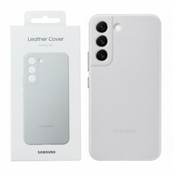 Etui na telefon Samsung Galaxy S22 Leather Cover - szare