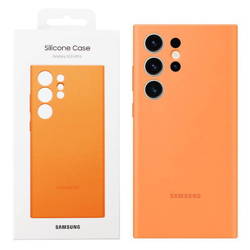 Etui na telefon Samsung Galaxy S23 Ultra Silicone Case - pomarańczowe