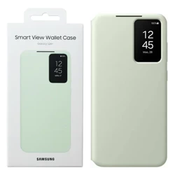 Etui na telefon Samsung Galaxy S24 Plus Smart View Wallet Case - zielone (Light Green)