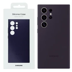 Etui na telefon Samsung Galaxy S24 Ultra Silicone Case - fioletowe (Dark Violet)