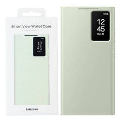 Etui na telefon Samsung Galaxy S24 Ultra Smart View Wallet Case - zielone (Light Green)
