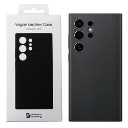 Etui na telefon Samsung Galaxy S24 Ultra Vegan Leather Case - czarne