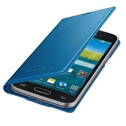 Etui na telefon Samsung Galaxy S5 mini Flip Cover - niebieskie