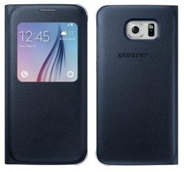 Etui na telefon Samsung Galaxy S6 S View Cover - granatowy