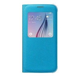 Etui na telefon Samsung Galaxy S6 S View Cover - niebieskie