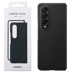 Etui na telefon Samsung Galaxy Z Fold4 Leather Cover - czarne