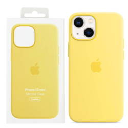 Etui silikonowe Apple iPhone 13 mini Silicone Case MagSafe - żółte (Lemon Zest)