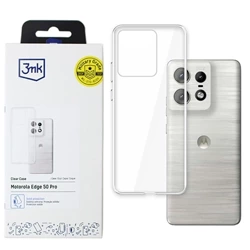 Etui silikonowe na telefon Motorola Edge 50 Pro 3mk Clear Case - transparentne