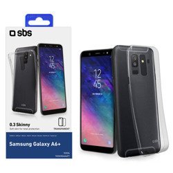 Etui silikonowe na telefon Samsung Galaxy A6 Plus 2018 SBS Skinny - transparentne
