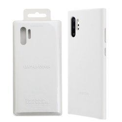 Etui skórzane na telefon Samsung Galaxy Note 10 Plus Leather Cover - białe