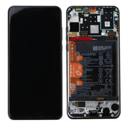 Huawei P30 Lite New Edition wyświetlacz LCD z ramką i baterią - czarny