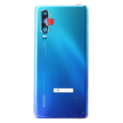 Huawei P30 klapka baterii z szybką aparatu - niebieska (Aurora Blue)