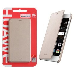 Huawei P9 lite etui Flip Cover - złoty