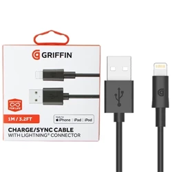 Kabel Lightning Griffin 1 m - czarny