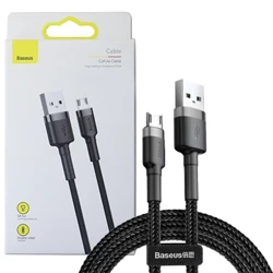 Kabel micro-USB Baseus Cafule 1.5A - czarno-szary 2 m 