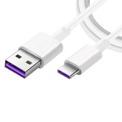 Kabel z USB-A na USB-C Huawei HL1289 5A - biały 1 m