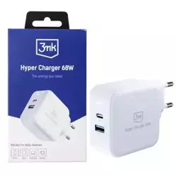 Ładowarka sieciowa 3mk Hyper Charger USB-C USB-A - 68W