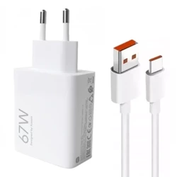 Ładowarka sieciowa Xiaomi MDY-12-EH + kabel USB-C - 67W