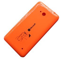 Microsoft Lumia 640 klapka baterii - pomarańczowa
